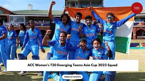 Acc Womens T20 Emerging Teams Asia Cup 2023 Squad