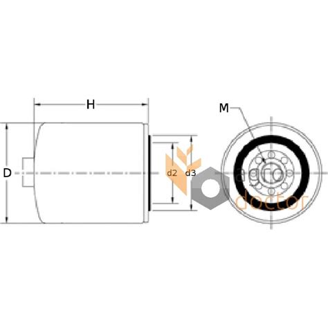 Filtre à carburant P550588 Donaldson OEM 761410 for AGRALE BOBCAT