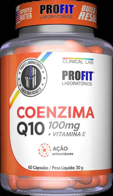 Coenzima Q10 100mg C Vitamina E 60 C Psulas Profit Labs Png