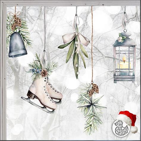 Winter / Christmas Window Decals – Dizzy Duck Designs