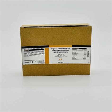 Magnesium Carbonate basic pentahydrate AR Xilong Gói 250G Cas 39409