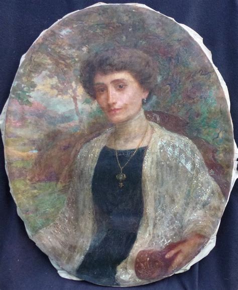 Proantic Albert Charpentier Portrait Of Woman Oil Canvas Early Th