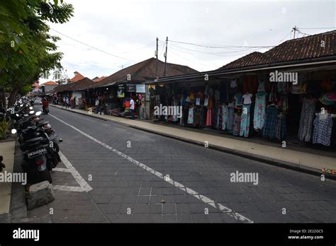 Bali Indonesia January 12 2021 The Streets In The City Of Kuta In