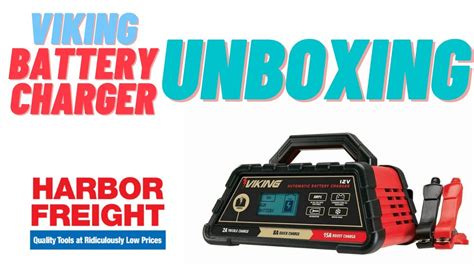 Viking 2 8 15amp Automatic Battery Charger Unboxing Harbor Freight Youtube