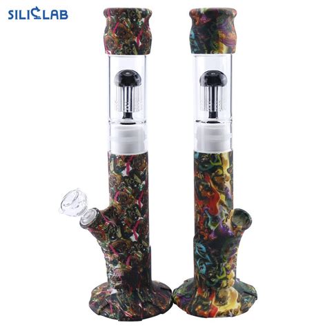 Nice Beaker Bongo Smoke Dab Rigs With Recycler Glass Perc Water Pipes Smoking China Glass