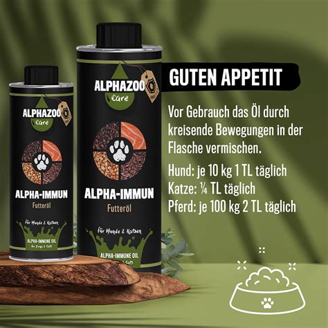 Alphazoo Alpha Immun Futteröl Für Hunde Und Katzen 250 Ml Fressnapf