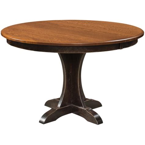 Hennessey Pedestal Dining Table Amish Dining Tables Cabinfield