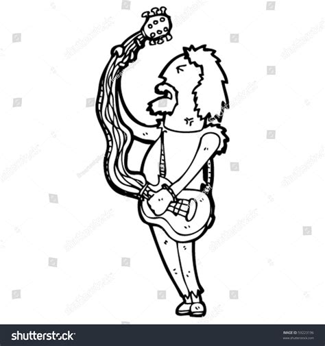 Old Rocker Guy Cartoon Stock Vector Royalty Free 59223196