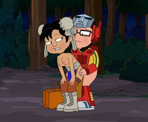 Rule 34 Akiko Yoshida American Dad Behind Female Socks Steve Smith