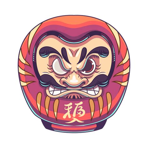 Daruma Art Print By El Santa X Small Daruma Doll Tattoo Doll