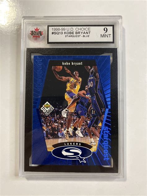 Kobe Bryant Upper Deck Ud Choice Starquest Blue Parallel Values