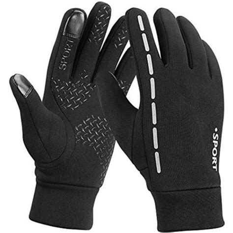 Gants d hiver d homme épais chaud en polaire coupe vent Gants froid