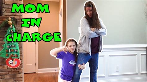 Mom In Charge For 24 Hours Carlie Cant Say No To Mom Youtube