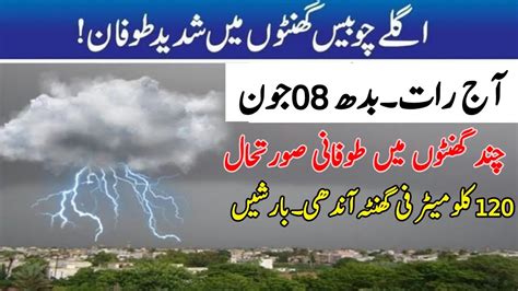 Stormy Rains And Sandstorm Expected Tonight And Tomorrow Monsoon