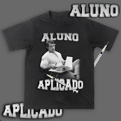 T Shirt Classic Camisa Aluno Aplicado Em