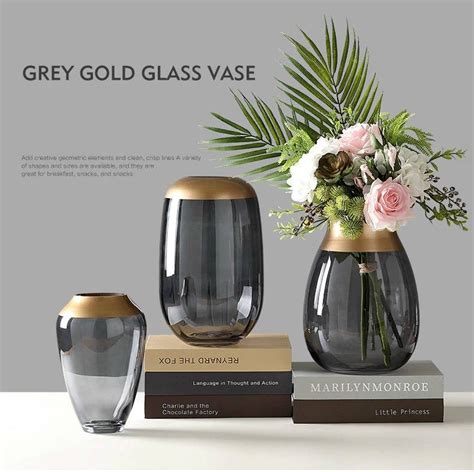 Luxury Light Luxury Glass Vase Hydroponic Transparent Flower