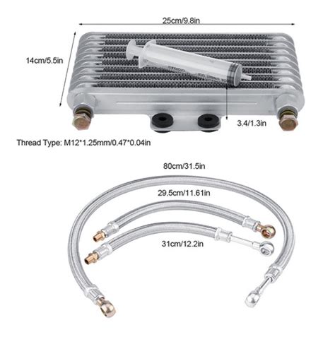 Kit De Radiador De Motor Enfriador Aceite Moto Ml Cb Cg Cuotas