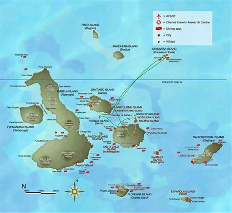 Discover Galapagos - Galapagos Islands Map - Printable Map Of Galapagos Islands | Printable Maps