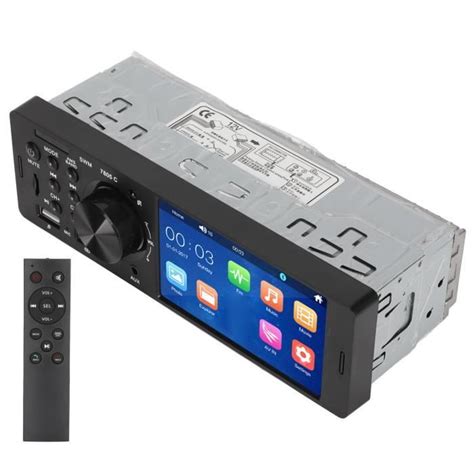 HURRISE Autoradio FM 4 1in Car MP5 Player HD Écran Tactile Double Port