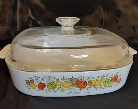 Spice Of Life Corning Ware Baking Dish With Lid Vintage Corning Ware