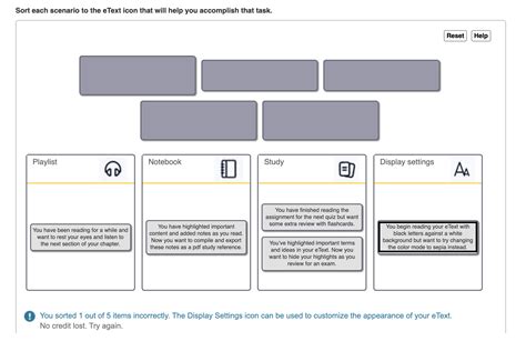 Solved Sort Each Scenario To The Etext Icon That Will Help Chegg