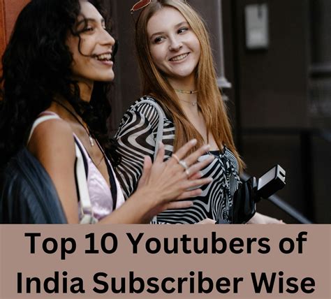 Top Youtubers Of India Subscriber Wise