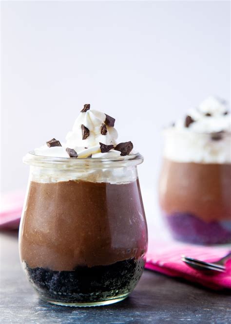 No Bake Milk Chocolate Cheesecakes in Jars - Dessert for Two