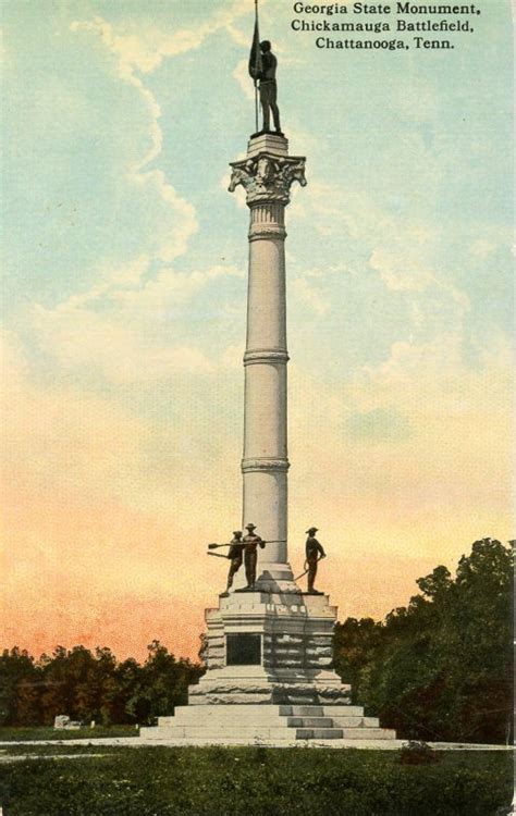 Tn Chattanooga Chickamauga Battlefield Confederate Monument
