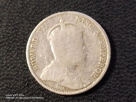 1910 Straits Settlements King Edward VII 10 Cents Coin Hobbies Toys