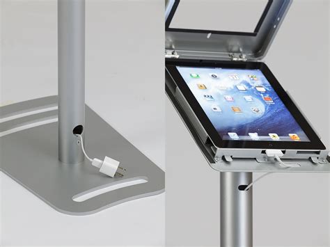 4-ft Curved iPad Stand with 3 Signs | Plum Grove