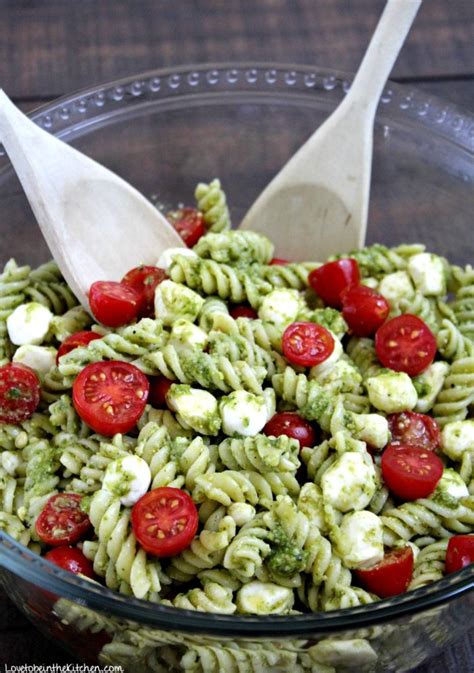 Pesto Pasta Salad Love To Be In The Kitchen