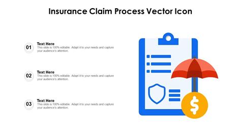 Insurance Claim Process Vector Icon Ppt Powerpoint Presentation Summary