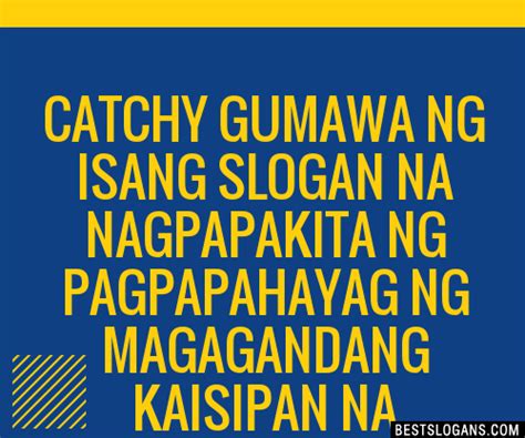 100 Catchy Gumawa Ng Isang Na Nagpapakita Ng Pagpapahayag Ng