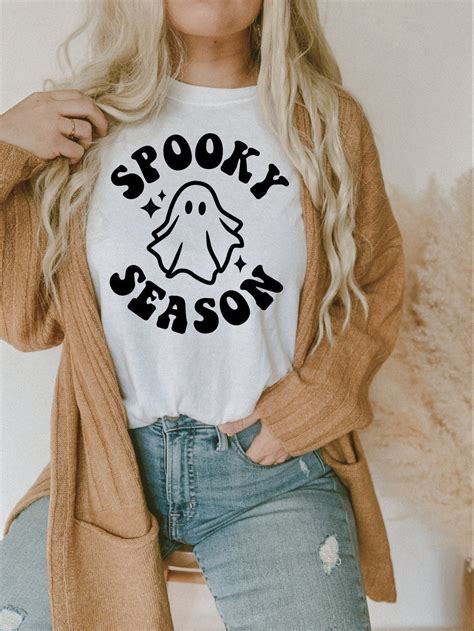 Spooky Season Svg Cute Halloween Svg Hot Ghoul Svg Ghost Etsy