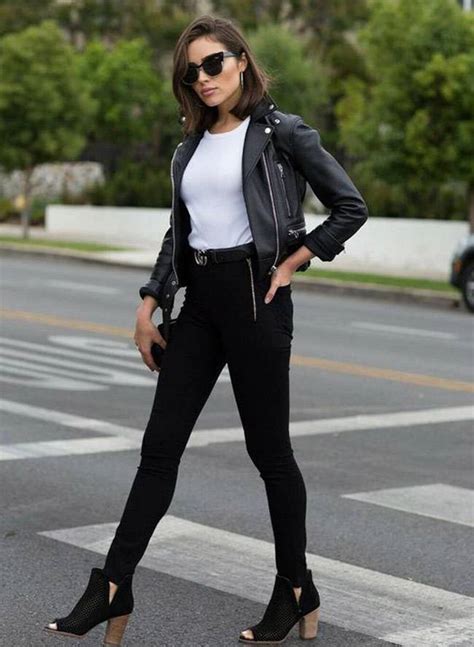 Looks Llenos De Elegancia Y Estilo Con Chaquetas De Cuero Para Mujeres