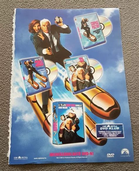 RARE THE NAKED Gun Leslie Nielsen Original Full Single Page Poster 5