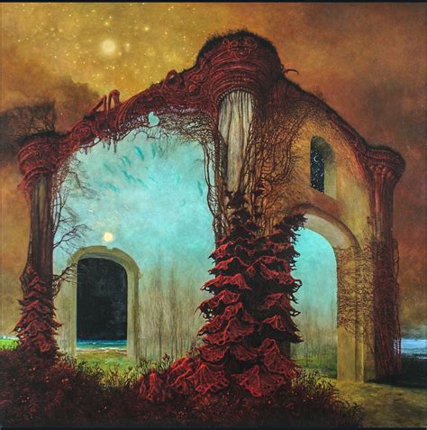 Untitled Zdzislaw Beksinski Oil Panel 1978 R Art