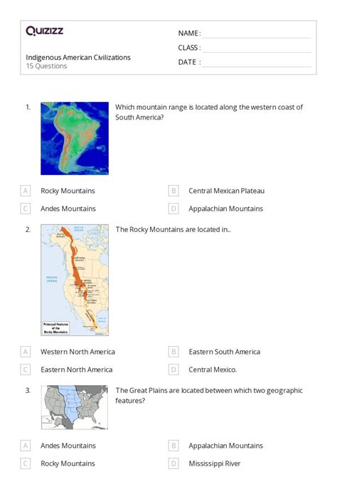 Inca Civilization Worksheets For Th Year On Quizizz Free Printable