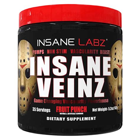 Insane Labz Insane Veinz 35 Servings Fruit Punch