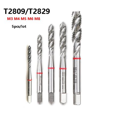 Original YG 1 5 Unids Lote HSS Flauta Espiral Tornillo Machuelos M3 M4