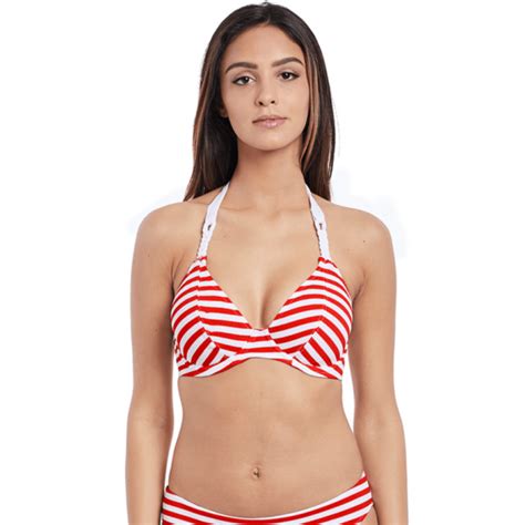 Freya Swim Drift Away Neckholder Bikini Oberteil Red Bestelle Online