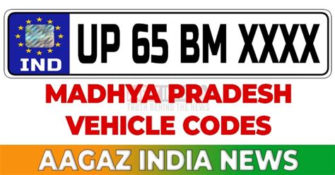 Madhya Pradesh Vehicle Rto Codes Mp 01 District Name