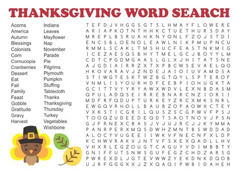 Thanksgiving Word Search Difficult Free Pdf Printables