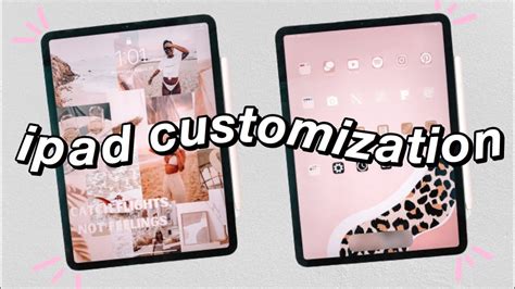 How To Make Your Ipad Aesthetic Ipad Pro Customization Youtube