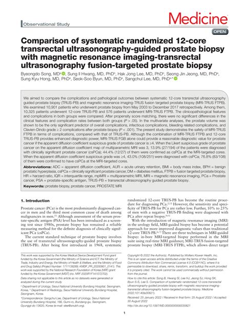 Pdf Comparison Of Systematic Randomized 12 Core Transrectal Ultrasonography Guided Prostate