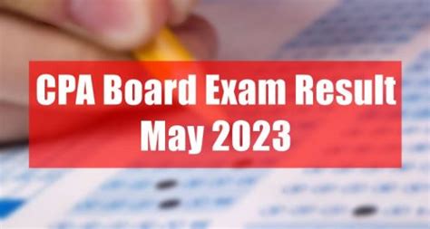 Cpa Board Exam Result May 2023 Just Released