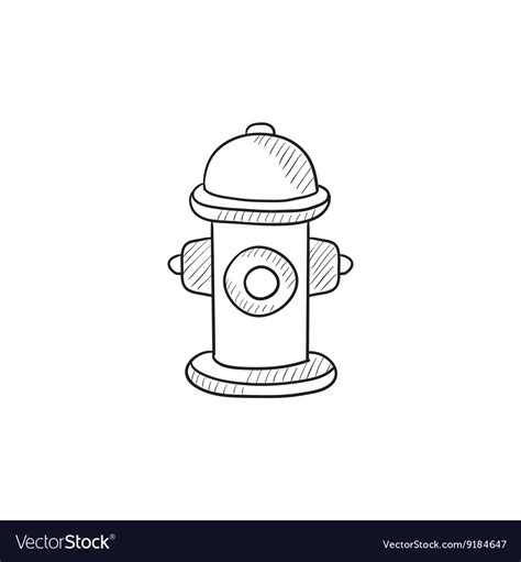 Simple Fire Hydrant Drawing