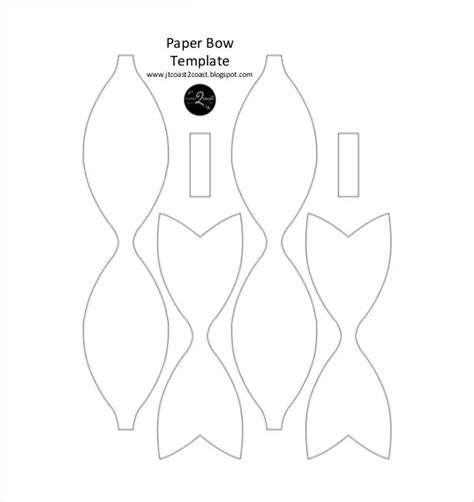 Paper Bow Template