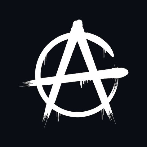 Free Vector Hand Drawn Flat Design Anarchy Symbol