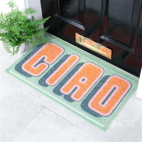 Green Ciao Doormat X Cm Artsy Mats